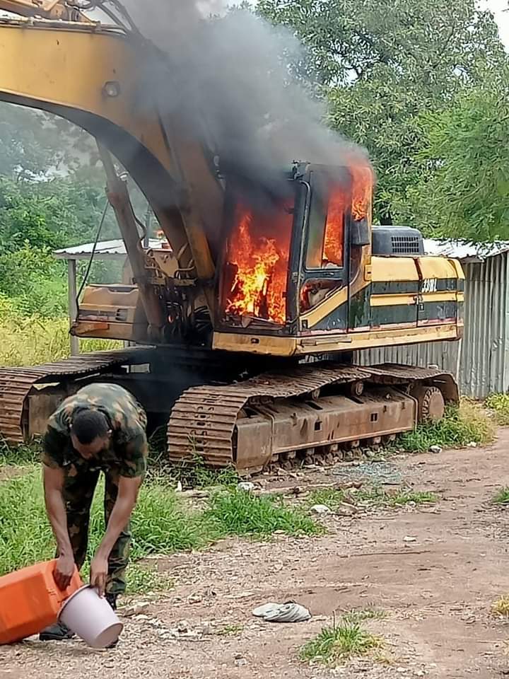 Taraba Govt Taskforce Burns Down Mining Camp