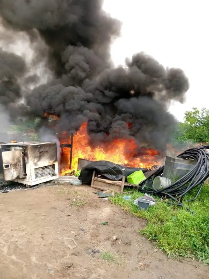 Taraba Govt Taskforce Burns Down Mining Camp