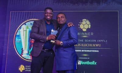 Fidelis Ilechukwu who led Enugu Rangers to win the 2023-2024 NPFL went home with the coach of the season award at the 2024 League Bloggers Awards, beating his friend, Daniel Ogunmodede of Remo Stars to it.