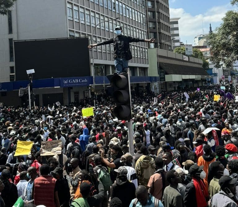 Heavy Police Presence As Dozens Protest In Kenya