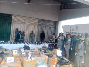 BREAKING: Customs Intercepts N270 Million Worth Of Weapons At Lagos Airport