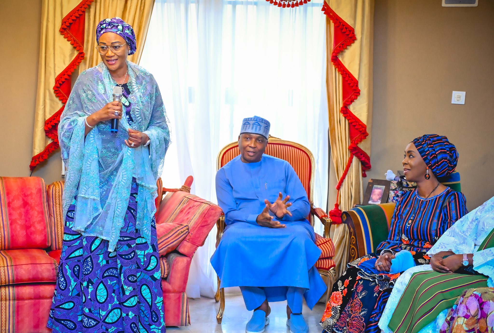 'We Are One Family' - First Lady, Remi Tinubu Tells Bukola Saraki In Lagos