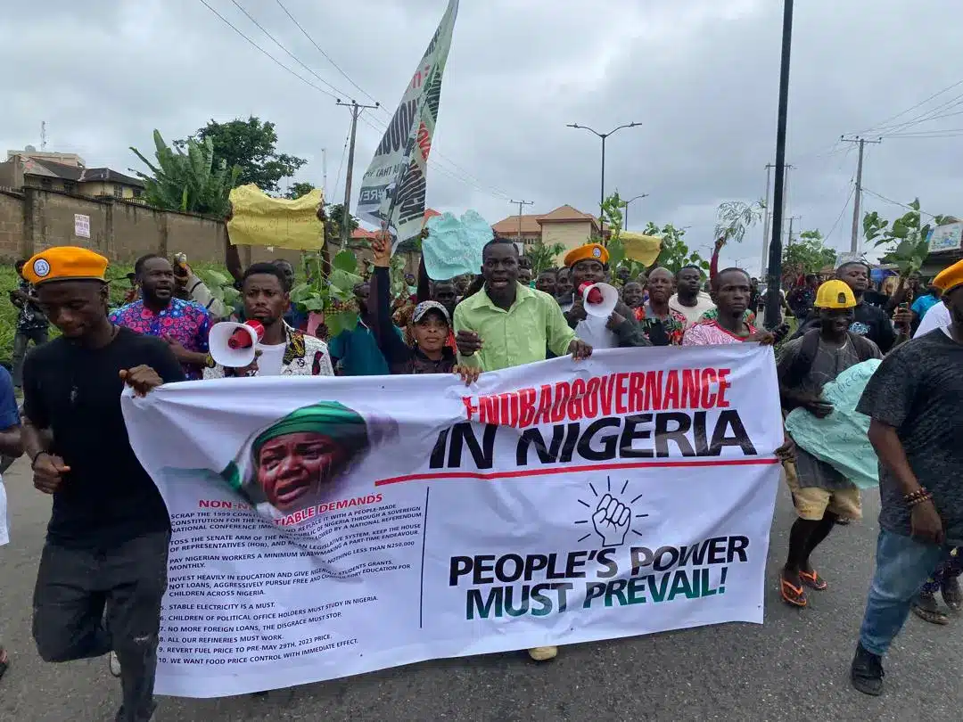 BREAKING: Hunger Protests Begin In Ibadan, Oyo State [Photos]