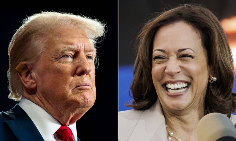 Kamala Harris and Trump