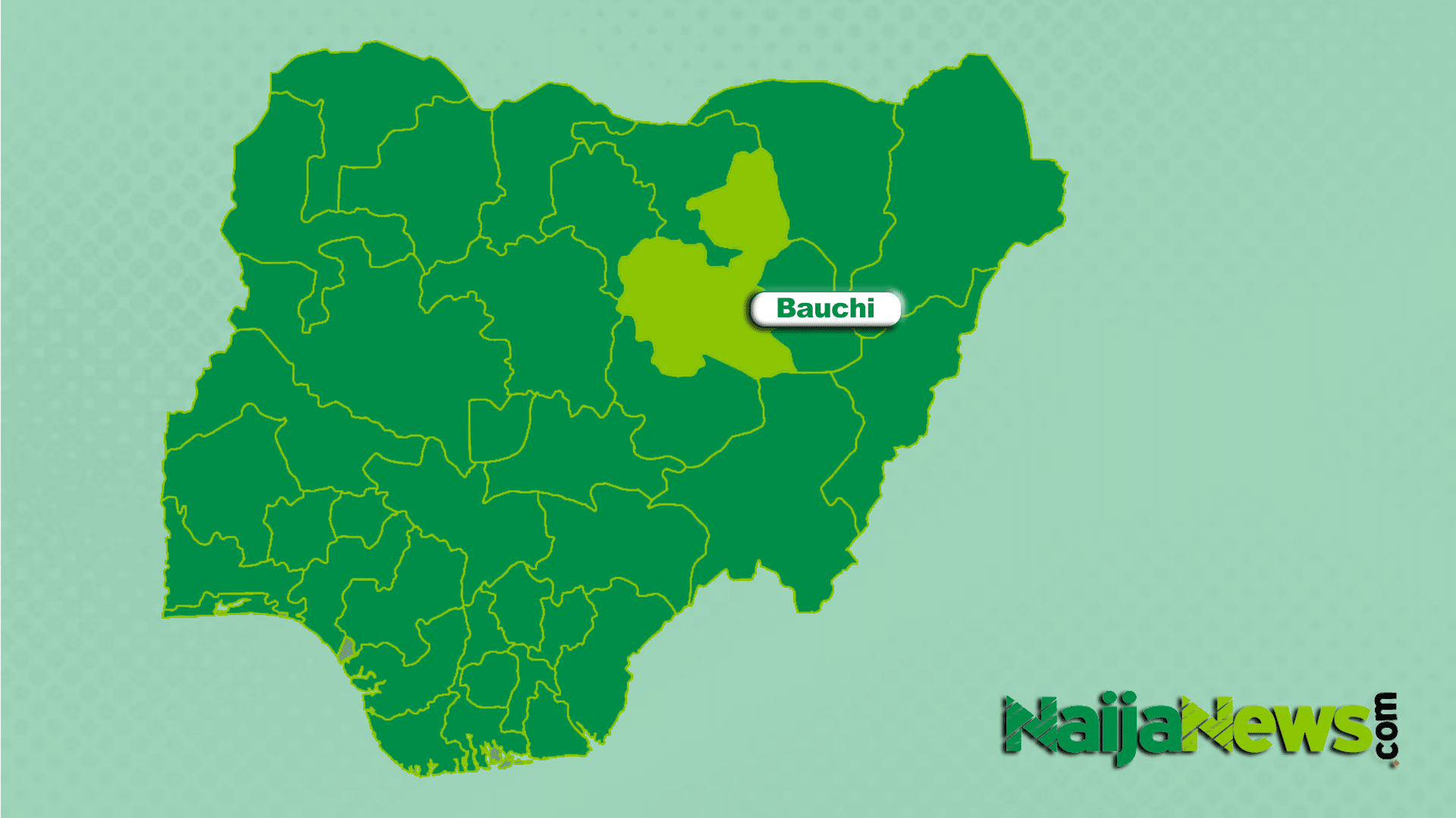 Map of Bauchi State, Nigeria