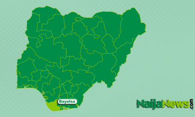 Map of Bayelsa State, Nigeria