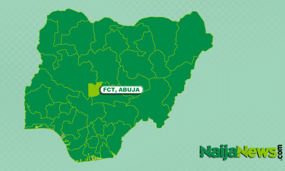 Map of Federal Capital Territory, Abuja, Nigeria