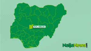 Map of Federal Capital Territory, Abuja, Nigeria