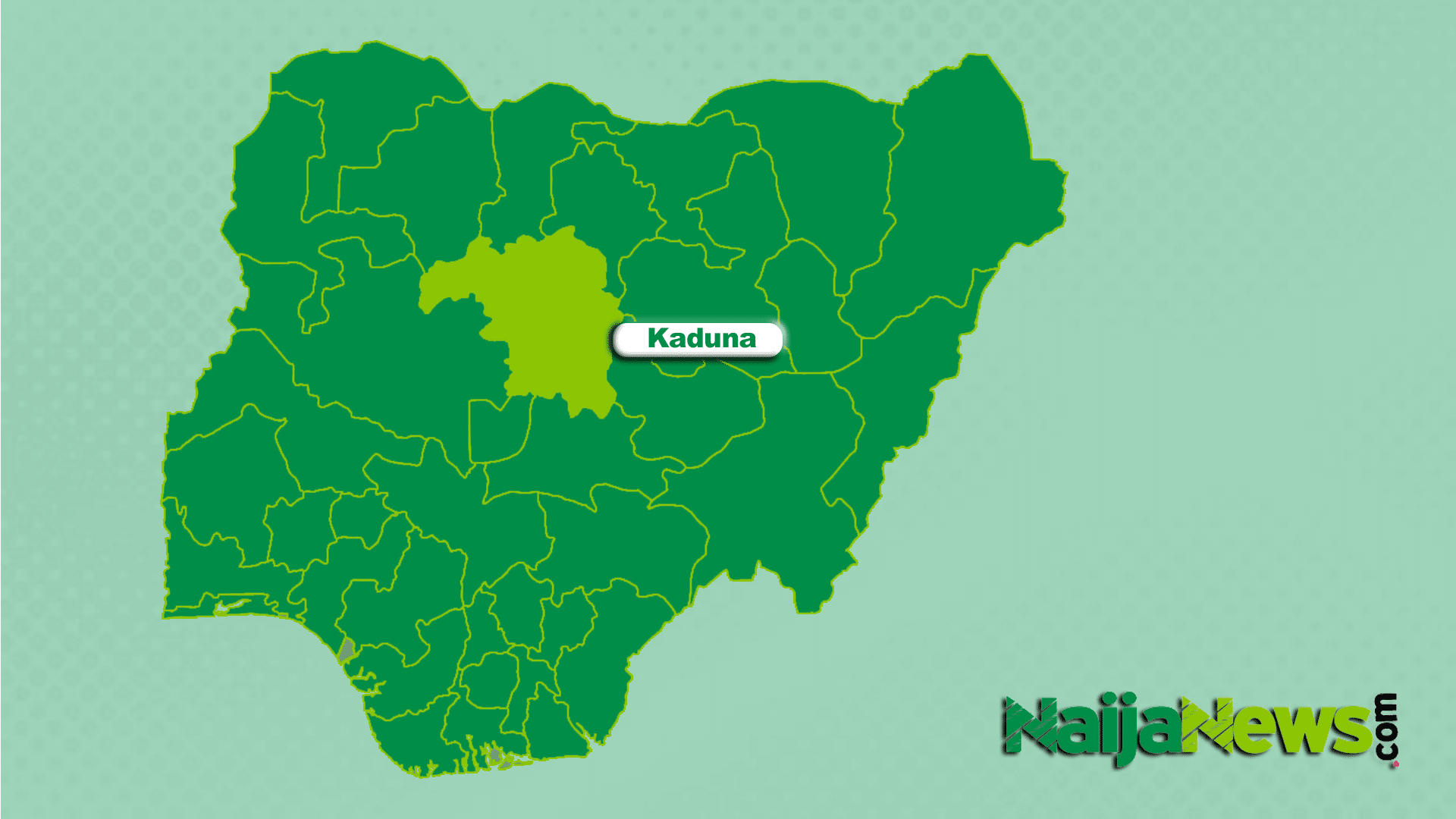 Map of Kaduna State, Nigeria