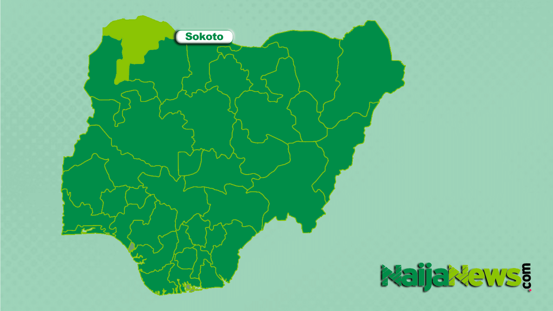 Map of Sokoto State, Nigeria