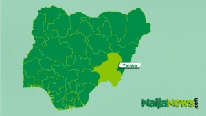 Map of Taraba State, Nigeria