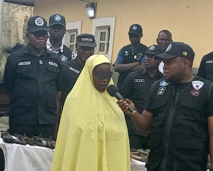 Police Arrest Woman With AK-47 Hidden In Garri Sack