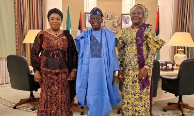 President Tinubu Receives Outgoing Head Of Civil Service, Folasade Yemi-Esan And The Incoming, Esther Walson-Jack (Photo)