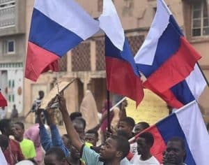 #EndBadGovernance Protest: Former Military Officers, Ex-Envoys, Russia React As Demonstrators Wave Russian Flag