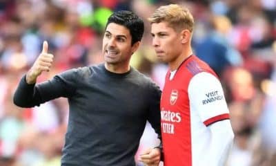 Mikel Arteta and Emile Smith Rowe