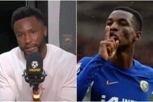 Why Chelsea Forward Nicolas Jackson Told Mikel Obi To “Shut Up”, See Obi’s Reaction