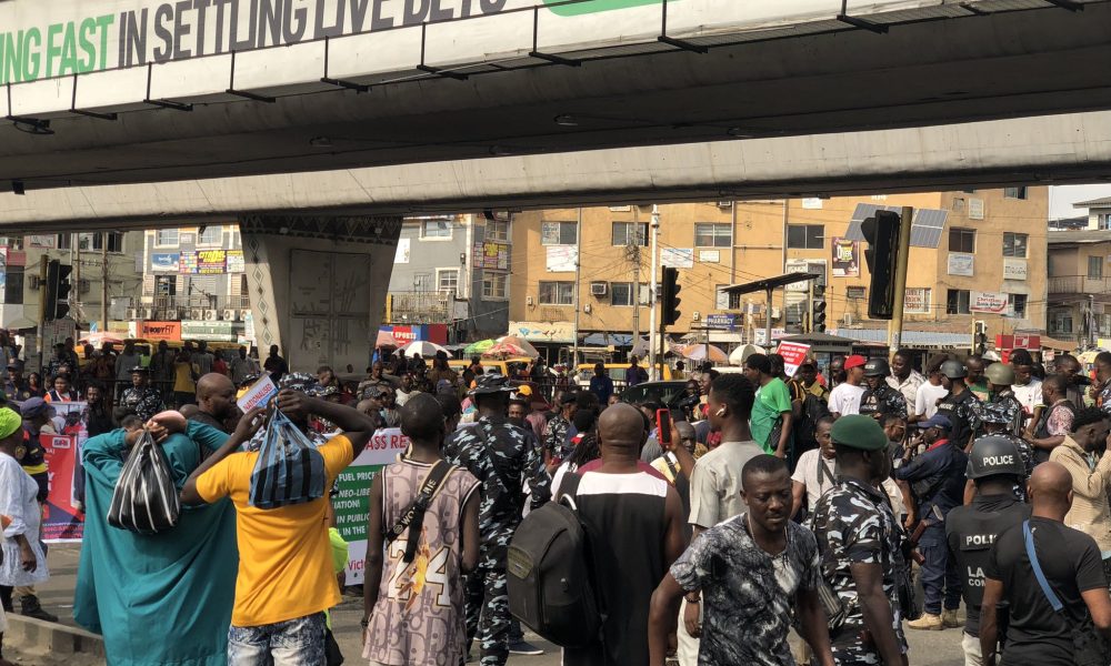 My Son's Future Will Not Be A Waste - Man Cries Out During Hardship Protest In Lagos