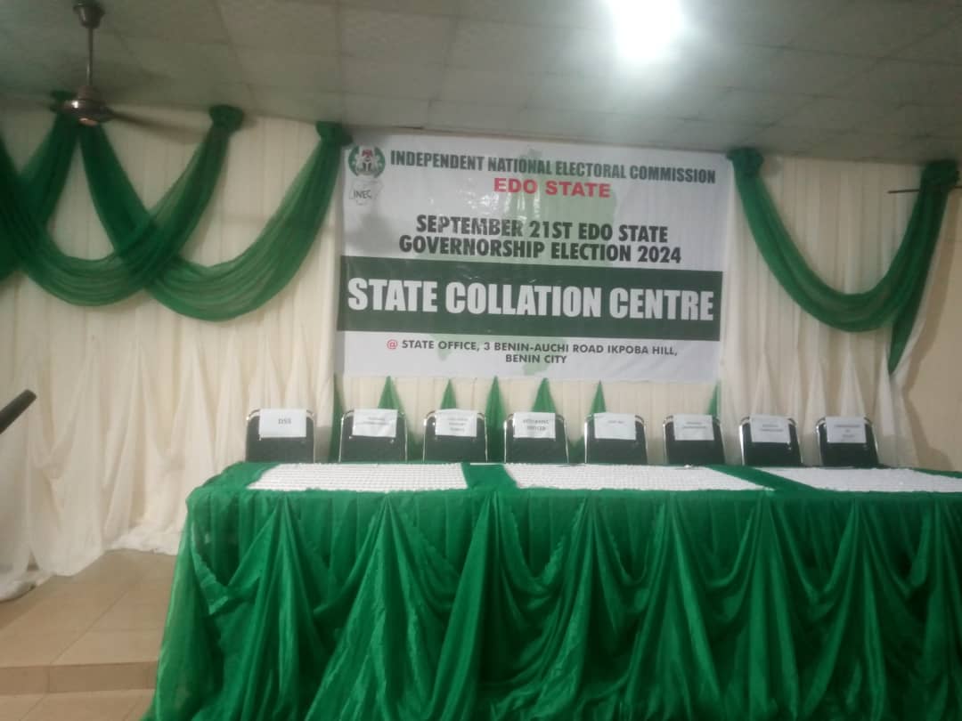 Breaking: INEC Finally Commences Collation Of Edo Guber Result