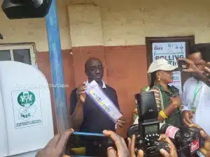 #EdoElectionResult: Okpebholo Wins His Polling Unit Convincingly For APC