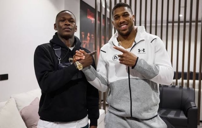 Israel Adesanya and Anthony Joshua