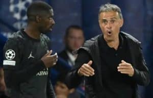 Ousmane Dembele and Luis Enrique