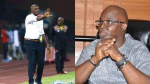 Amaju Pinnick and Augustine Eguavoen