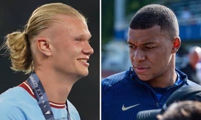 Erling Haaland and Kylian Mbappe