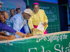 Edo Election: APC's Monday Okpebholo Signs Peace Accord