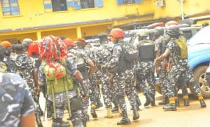 Edo Election: Tension As Security Operatives Block Major Roads Ahead Of Guber Polls