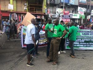 #FearlessOctober Protesters Rally In Lagos Under Heavy Security