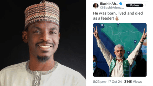 Buhari’s Ex-Aide, Bashir Ahmad Hails Hamas Leader, Sinwar Assassinated By Israel