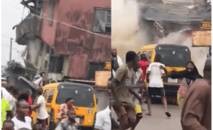 Breaking: Panic As Two-Storey Building Collapses In Lagos