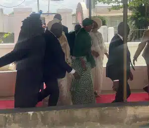 Just In: First Lady Oluremi Tinubu Arrives Ooni’s Palace For Monument Unveiling