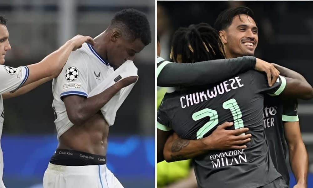 UCL: Super Eagles’ Duo Chukwueze, Onyedika Have Bitter-sweet Affair