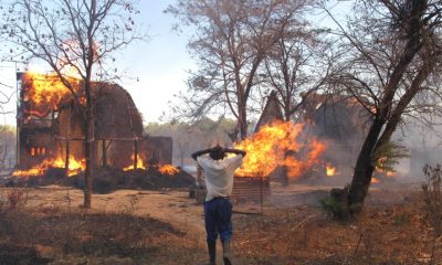 Photos: Fire Guts Casava Processing Factory In Iseyin, Oyo