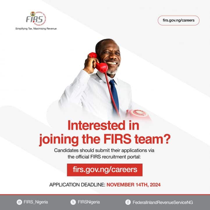 Step-By-Step Guide To Applying For FIRS Recruitment