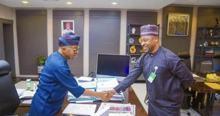 Photos: MC Oluomo Leads NURTW Delegation To Meet Marine, Blue Economy Minister