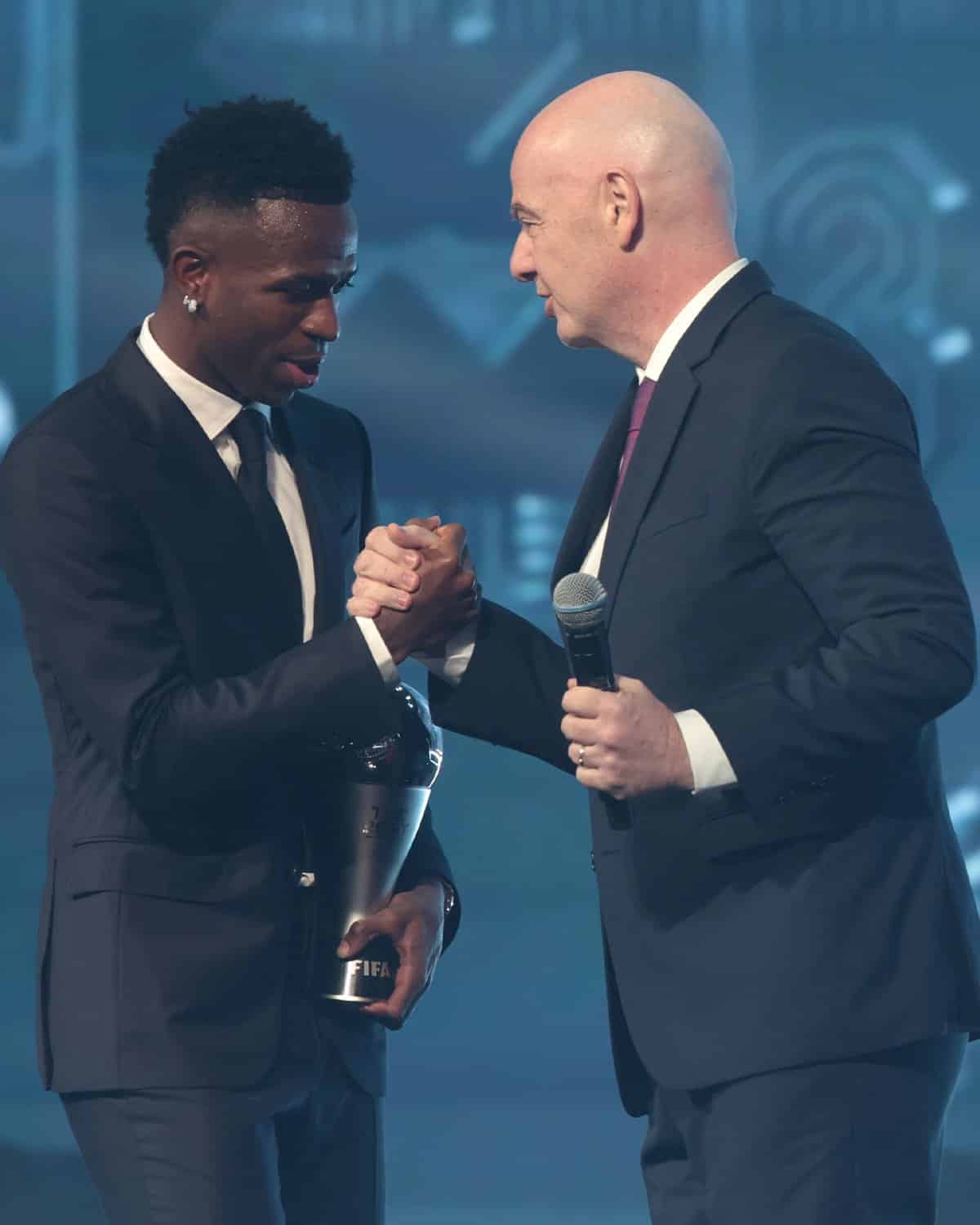 Real Madrid and Brazilian winger, Vinicius Jr has been voted the men's player of the year at the 2024 FIFA Best Awards.