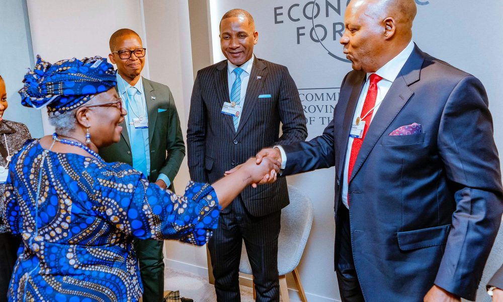 WEF: Shettima Holds Talk With Botswana's President, Meet WTO DG, Okonjo-Iweala