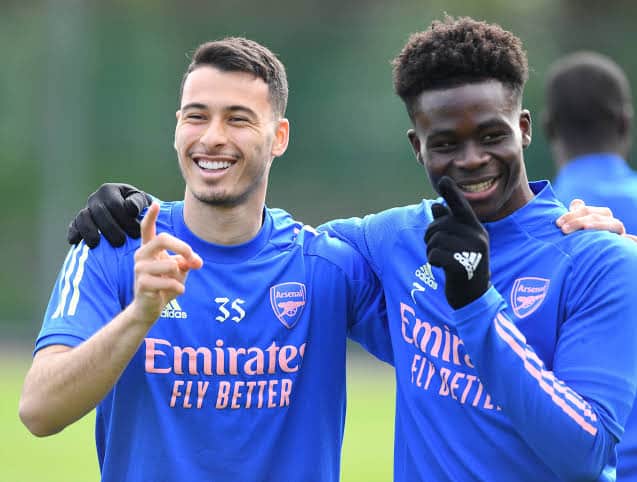 Gabriel Martinelli and Bukayo Saka