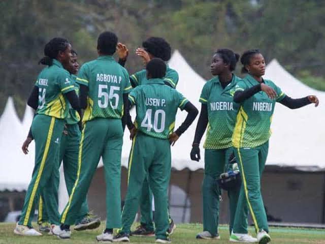 Junior Female Yellow Greens cricket team