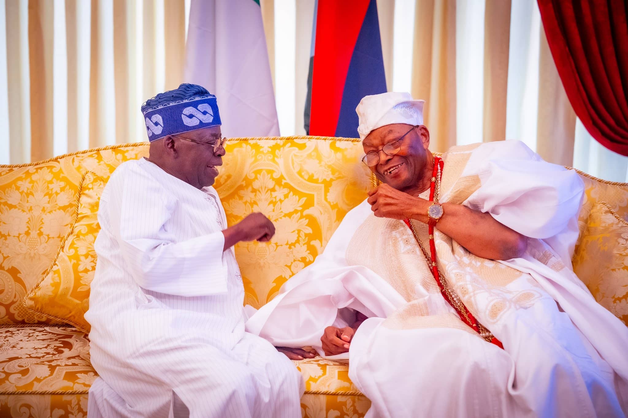 President Tinubu Hosts His 'Friend', Awujale Of Ijebuland In Lagos (Photos)