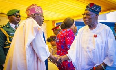 Tinubu Meets Obasanjo, Jonathan In Ghana (Photos)