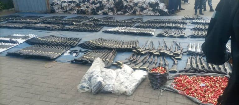  Customs Intercepts Large Cache Of Arms, Ammunition In Lagos