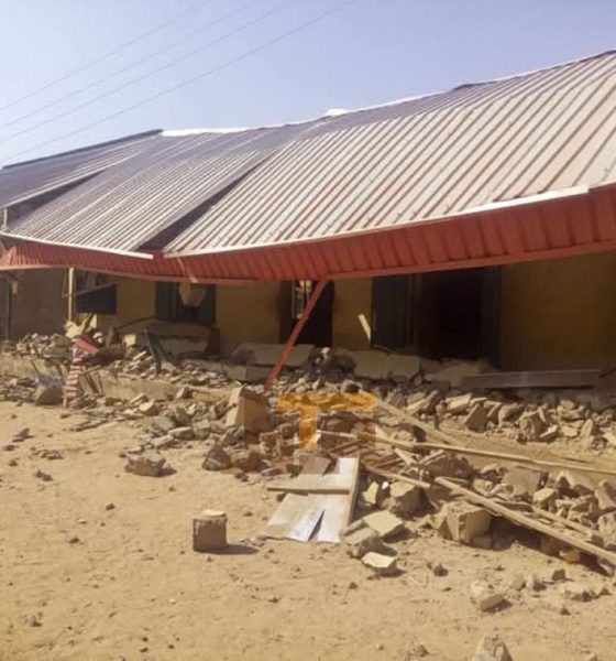 Many Injured As School buildings Collapse On Students In Gombe (Photos)