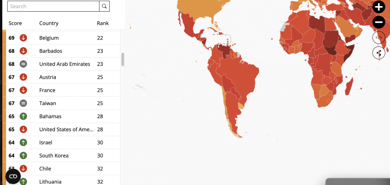 FULL LIST: Nigeria Ranks 36th In Global Corruption Index Alongside Uganda, Iraq, Mexico - Report