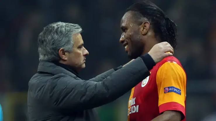 Didier Drogba and Mourinho