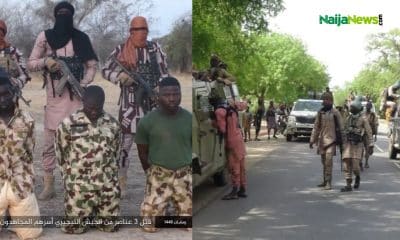 BREAKING: ISWAP Terrorists Kill Three Nigerian Soldiers In Yobe, Share Gruesome Video