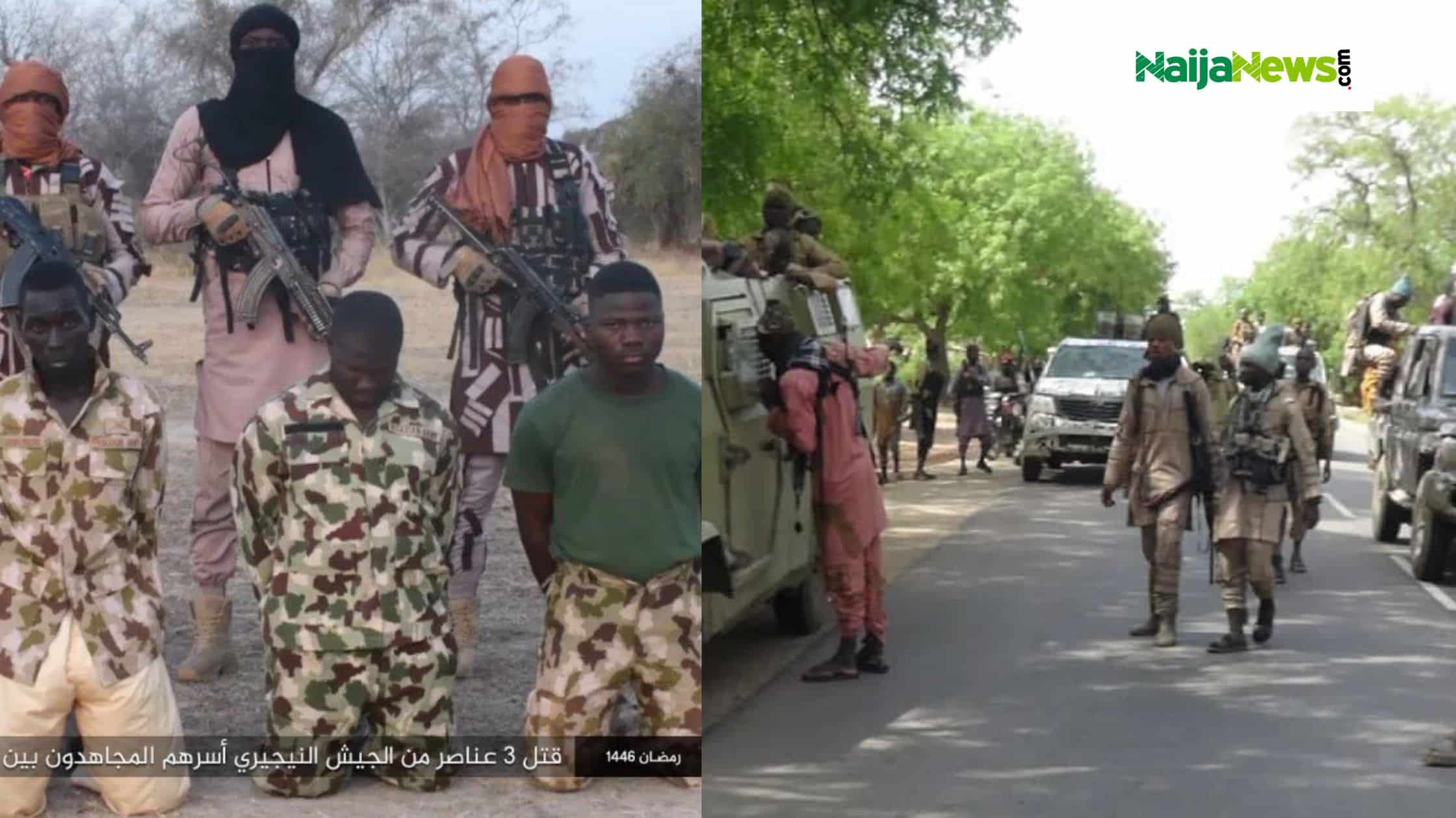 BREAKING: ISWAP Terrorists Kill Three Nigerian Soldiers In Yobe, Share Gruesome Video