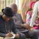 Ex-President, Jonathan Visits Late Pa Adebanjo’s Home